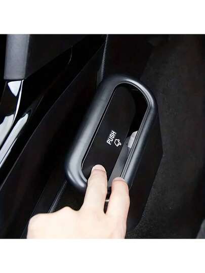 1 pieza Cubo de basura compacto para colgar en la puerta del coche con tapa - a prueba de fugas y a prueba de agua, incluye 1 rollo de bolsas de basura, solución de almacenamiento versátil para el hogar y el vehículo