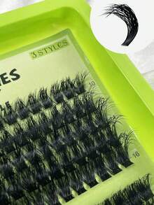 Hinarin 295 件 D 卷睫毛簇接单根睫毛簇 (60D/80D/100D) 纤细簇接睫毛 居家化妆 DIY 睫毛延长 10-18 毫米防水簇接睫毛 - D - 查看 3