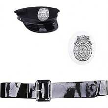 Women  Costume Officer Cop Cosplay Uniform Outfit - 黑色 - 查看 8