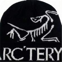 1pc Cute Bird Pattern Unisex Knit Hat, Autumn/Winter Alphabet Knit Cap, Christmas Gift Winter Clothing - Multicolor - View 2