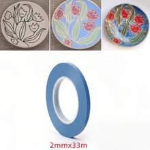 Curved Surface Covering Tape Ceramic Cover Spraying Model Engraving Line Spray Paint Coloring Curve Covering Tape Pottery Tools