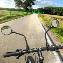 1 pieza Espejo retrovisor universal reflectante para bicicleta, motocicleta y patinete eléctrico, flexible, ajustable y de liberación rápida - Negro - Ver 9