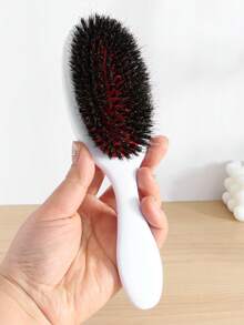 1pc Nylon And Boar Bristle Hair Brush Set, Curved Air Cushion Anti-Tangle Combination Set, Suitable For Scalp Massage And Smoothing Frizz, Anti-Static Hair Care Brush, Suitable For All Hair Types, Portable Daily Styling Hair Tool Accessory - Multicolor - View 10