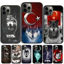 Funda de teléfono de lobo gris bozkurt en turco compatible con  17 Air 15 16, funda 11 13 14 Pro Max 12 Plus Max, compatible con funda de  17, funda de  17 Pro, funda de  17 Pro Max - 009 - Ver 3