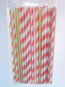 100 قطعة/عبوة قش ورقي أحادي الاستخدام متعدد الألوان، 6*197 مم | مناسب لمختلف الحفلات والأعياد والأعراس والمطاعم والمقاهي والاستخدام التجاري - متعدد الألوان - مشاهدة 14