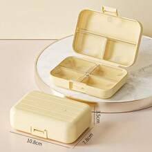 1pc Minimalist Travel Jewelry Storage Box, Compact Organizer For Rings, Earrings, Necklaces, Studs