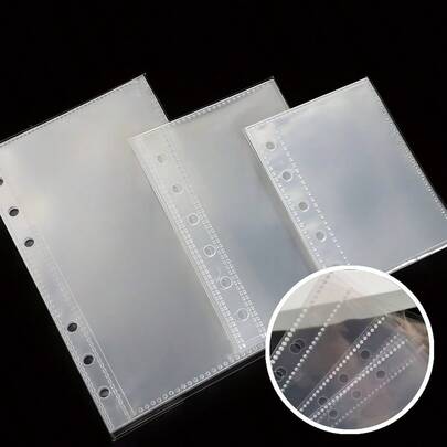 10/20/30pcs/Bag M5/A6/A7 Clear Loose Leaf Protector Sleeves, Plastic Protective Covers, Portable Sticker Notebook, Binder Refill Pages, High Quality PP Material, Acid-Free & PVC-Free, Storage, High Transparency, Suitable For Storing K-Pop Photo Cards, Photos, Documents, Banknotes, Coins, Jewelry And Various Small Items