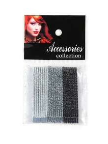 48个闪亮亮片发夹，渐变色，金属波浪发夹，女士刘海夹，百搭发卡，学生用品，发饰，头部饰品，女士发饰，发夹 - 彩色 - 查看 7