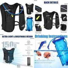 Running Vest For Women And Men Lightweight 150g Hydration Backpack 6L Pack For Trail Running Marathon Hiking Cycling Jogging Adjustable Fit