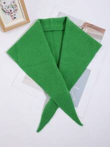 1pc Women's Fashion Simple Casual Solid Color Triangular Scarf/Headscarf, Suitable For Daily Outing And Party Matching