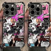 Funda de Teléfono Diseño Hell Boy del Rapper  - Adecuada para iPhone 16, 15, 14, 13, 12, 11 Pro Max, X, XR, XS Max, 8, 7 Plus - Funda Transparente Suave a Prueba de Golpes - Mezcla de colores - Ver 7