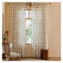 Rose Floral Curtains 84 Inch - Semi Sheer Bohemian Drapes For Bedroom, Aesthetic Rod Pocket Window Treatments, 2 Panels - Boho Living Room Decor - 多色178 - 查看 1