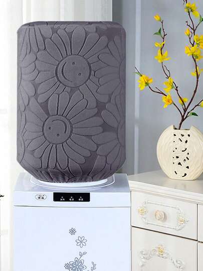 1 pieza de cubierta de polvo elástica para dispensador de agua, cubierta decorativa duradera y reutilizable con cara sonriente, adecuada para uso doméstico y de oficina, sin necesidad de baterías, accesorios para el hogar