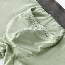 Men's Underwear Separated Pouch Modal Boxer Briefs Elephant Nose Turnks Tagless Boxers{"Size_name":"Medium","Color_name":"White"}