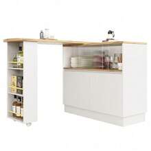 Dining Tables - White + MDF - View 9