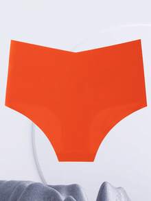 Aofeiqike 6pcs High Quality European & American Style Plus Size Women's High Waist Sexy Seamless Briefs, Breathable Soft Comfortable Underwear