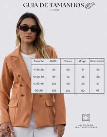 Women Blazers - Camel - View 8