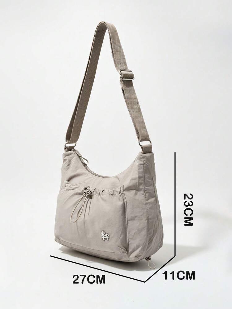 Women's Lightweight Nylon Crossbody Hobo Bag Casual Chic Modern Multi-Pockets Everyday - 米色 - 查看 6