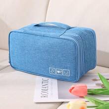 Travel Packing Organizer - Lightweight Oxford Fabric Zipper Storage Bag For Underwear, Socks & Accessories, Compact Multi-Compartment Solution, Purple, Ideal For Luggage & Suitcases, Packing Cube|Versatile Packing Solution|Durable Zipper Closure, Travel Bag Bag For School School Accessories School Stuff