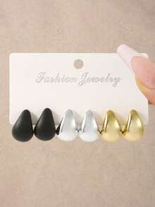 Conjunto de tres piezas de gota de agua