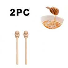 Long Honey Stirrer Set, Coffee, Tea, Sugar Wooden Spoon - Kitchen Tool, Portable Honey Mixer Set