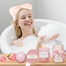 10pcs Mother's Day Gifts For Mom – Easter Basket Stuffers, Birthday Presents For Women – Spa Set For Wife Grandma Sister Friend - 粉色 - 查看 11