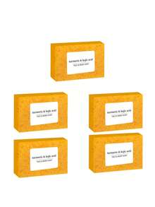 Julystar 姜黄皂100g清爽控油洁面沐浴皂泡沫丰富深层清洁精油皂手工皂