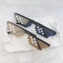 2pcs/Set Mosaic Single & Double Row Decorative Fashion Glasses