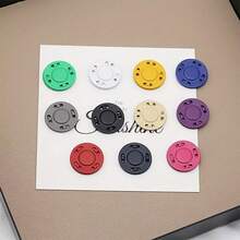 6/12 Pairs Colorful Magnetic Buttons - Invisible Plastic Snap Fasteners, Magnetic Sewing Buttons Invisible Magnetic Closure Suitable For Bags, Sewing, Crafts, Handbags, Coats And DIY Magnetic Buttons, Easy To Sew Closed, Multiple Colors - Multicolor - View 12