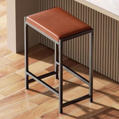 Bar Stools, Bar Chairs, Counter Height Kitchen Counter Stools With Footrests, Synthetic Leather Mid - Modern, 25 - Inch Tall, Kitchen, Dining Room, Co