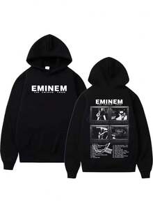 Unisex Eminems World Tour Men's Fashion Wool Pullover Sweatshirt - màu đen - Xem 1