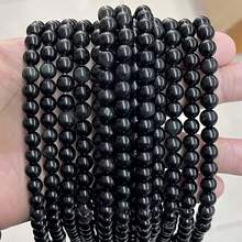 15 英寸串珠，直径 4 毫米、6 毫米、8 毫米、10 毫米，天然石圆珠 - 虎眼石/黑曜石/玛瑙/水晶等。能量清洁/增强天然治疗石，适用于 DIY 珠宝制作、手链、项链和工艺品 - 彩色 - 查看 42
