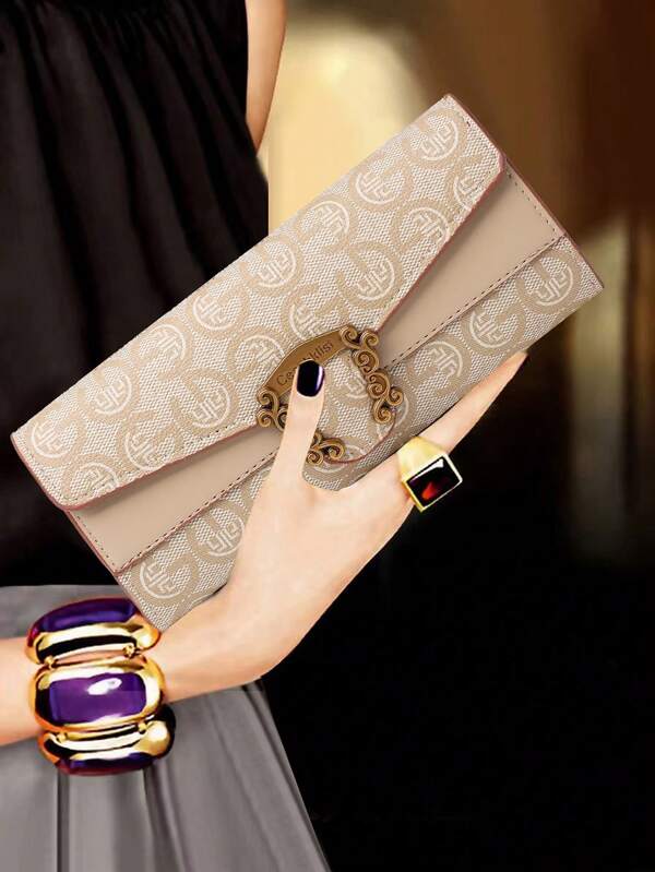 Retro Fashion Niche Design Tri-Fold Multi-Card Slot Contrast Color Women Wallet For Women Money Wallet Purse Wallet Long Wallet