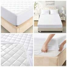 Cool Protector de colchn de bamb de Lujo, Impermeable, Ultra Suave y silencioso, Alta Comodidad y proteccin - Individual - Ver 1