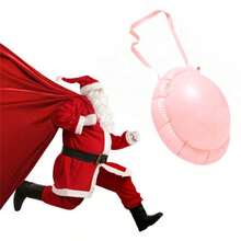 1 cái bụng giả bơm hơi hình ông già Noel bằng PVC dùng cho vũ hội hóa trang, đạo cụ tiệc hóa trang, đạo cụ bụng bầu cho phụ nữ mang thai - Nhiều màu - Xem 2