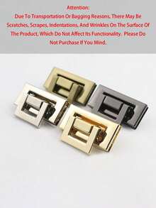 Hebilla cuadrada DIY para bolso, cierre metálico, hebilla para bolso, usado para accesorios de bolso, bolso de hombro, billetera, accesorios de hardware de bolso y equipaje, cierre insertado, hebillas metálicas doradas y plateadas, hebilla para bolso, hebilla para hombro, botón, accesorios para hacer billetera, caja de bolso, accesorios de hardware de equipaje y cierre