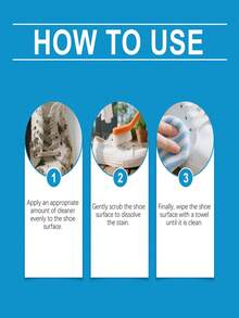 jakehoe 鞋类清洁剂，小瓶装白色鞋类干洗剂，去除泛黄和污渍，抗氧化，便携式清洁剂