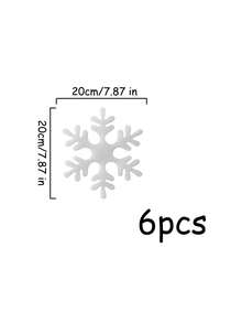 1Pack Foam Simulation Snowflakes, Family Party Hanging Decorations For Christmas Tree & Window, Perfect Christmas Gifts