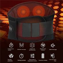 OBOVAY Questa cintura da massaggio elettrica è dotata di funzioni di massaggio, riscaldamento e temporizzazione, ed è progettata per esercitare una pressione calda sulla parte anteriore e posteriore della vita. Ha una tensione regolabile ed è molto adatta per le persone che stanno in piedi per lunghi periodi di tempo. È un massaggiatore muscolare, massaggiatore per schiena e collo, massaggiatore muscolare elettrico, macchina per massaggi, fisioterapia professionale, attrezzo da palestra, regalo di Natale (senza batteria)