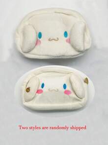 Sanrio 1 PC Sanrio Pochacco/Cinnamon Dog Large Zipper Pencil Case | Visually Appealing Plush Design, Durable Fabric Organizer For School, Office Supplies, And Stationery