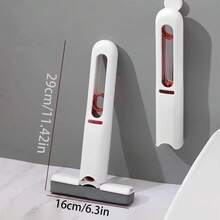 Mop mini portabil, mop umed rezistent pentru suprafețe multiple, cu mâner și burete, ușor pentru podele, sticlă, mașini, bucătărie, baie - sistem compact de curățare