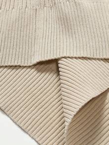 GRDR Men's Casual Versatile Solid Color Turtleneck Knit Sweater, Autumn/Winter - Apricot - View 5