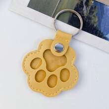 Pet Hair Memorial Keychain - Cute Paw Design With Space To Store Dog/Cat Hair, Pet Owner Memorial Accessory, Unique Gift Idea