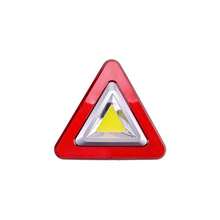 Luz triangular de emergencia para señalización vial, triángulo de advertencia para vehículos alimentado con energía solar - Rojo - Ver 8