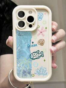 Progettato con uno stile di pittura a tema oceano, è una custodia per telefono elegante e bella compatibile cone per i modelli 17/17pro/17promax/16/15/14/13/12/11/ProMax/Pro/Plus/XSMax/XS, e anche per Galaxy S22/S23/S24/S25/Plus/FE/Edge/Ultra.