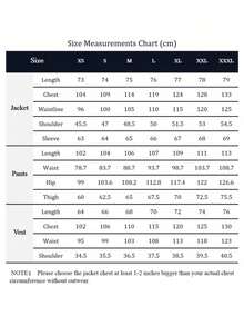 Mens Suit 3 Piece Slim Fit Double Breasted Vest Men's Suits Tuxedo Set Casual Jacket Blazer Vest Pants Groom Wedding - 黑色 - 查看 5