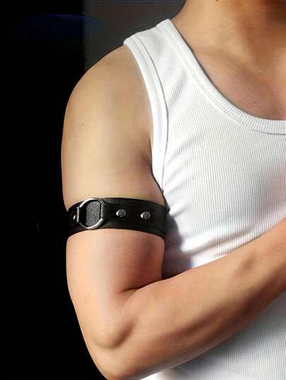 1 Stück Lederarmband für Herren, Hemdärmel Armband, geeignet für täglichen Gebrauch als Geschenk für Männer