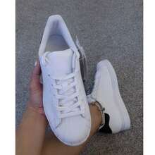 ! Black And White Super Star Sneakers: Classic Style - White Black - View 8