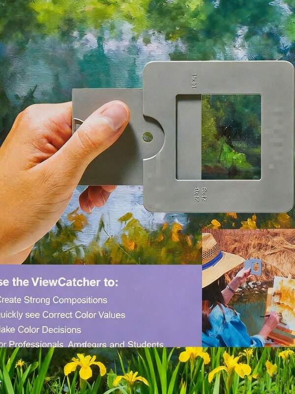 1/2 pièce Outil de viseur portable pour capturer le champ de vision, accessoire de peinture