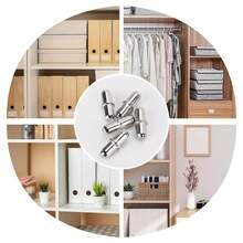 40/100 szt. wytrzymałych metalowych wsporników półek z centralnym trzonem, 5 x 16 mm (0,2" x 0,63") – wytrzymałe podparcie dla szaf, szafek i mebli